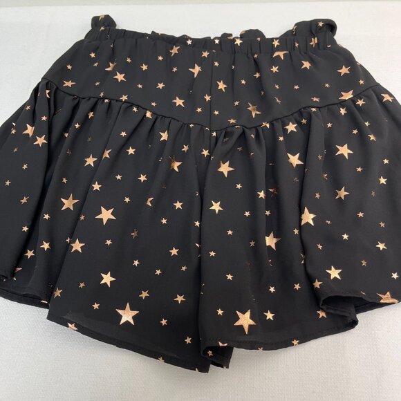 Saints & Hearts Black, Gold Stars Mini Skort Women's Sz Small - Picture 11 of 14